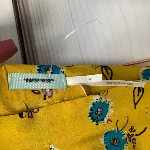 UO / KIMCHI BLUE / FLORAL MINI SKIRT - Picture 3 of 4